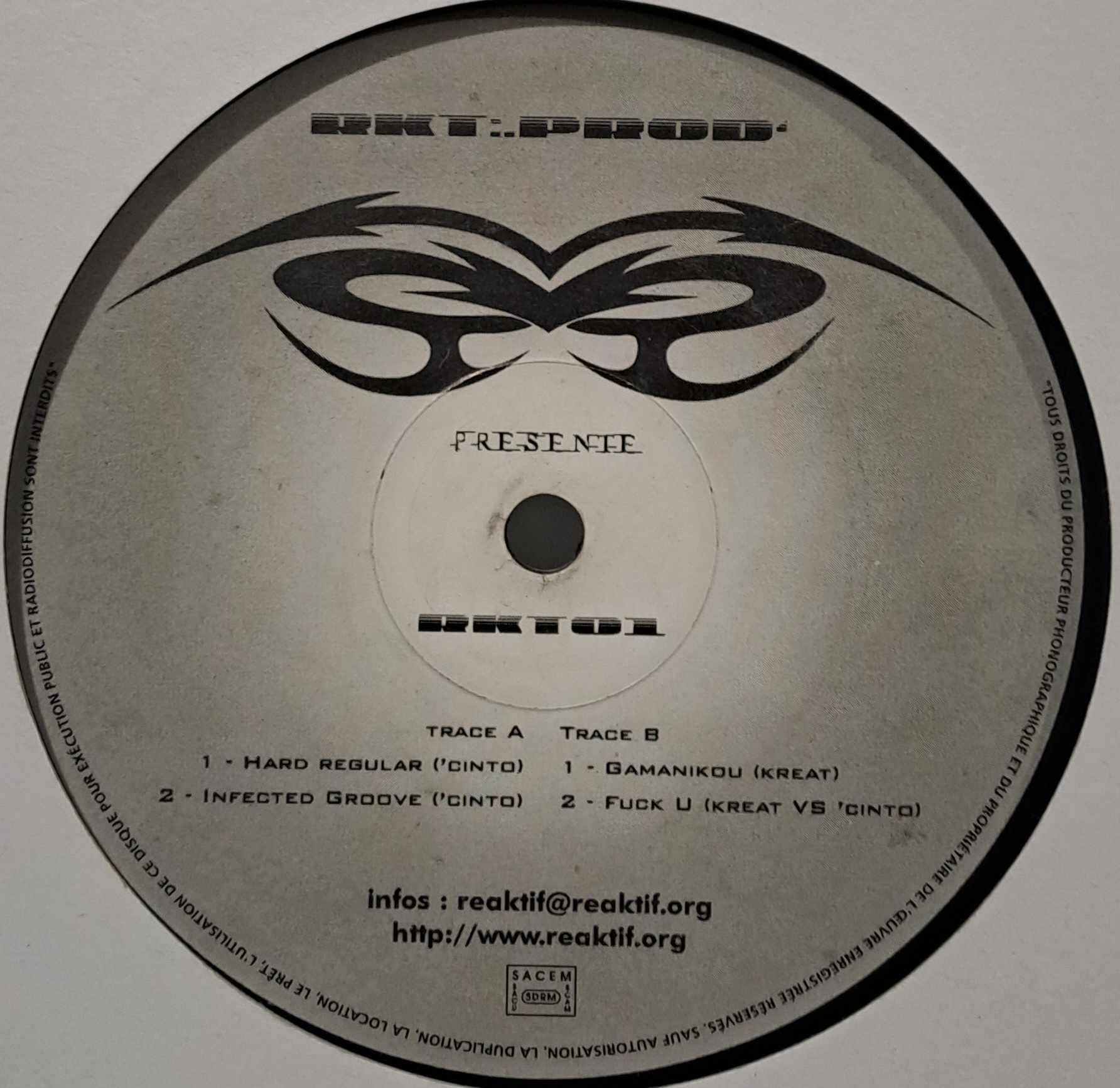 Reaktif 01 - vinyle freetekno